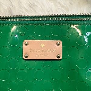 Kate Spade Green Embossed Tote Bag